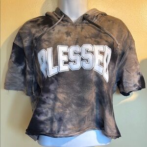 Heart Hips Blessed Tie-Dye Kids Hoodie